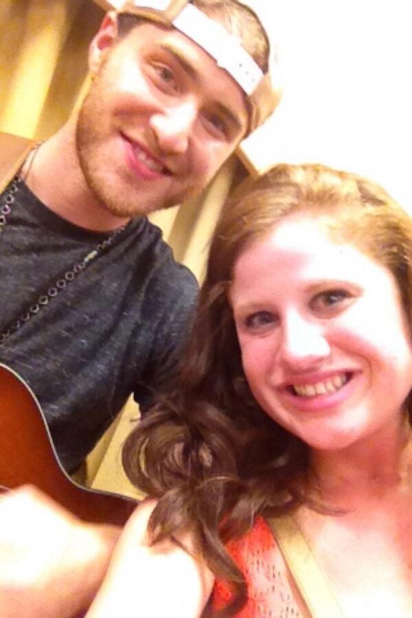 Mike Posner backstage with fan at Dam Jam 2014 at OSU in Corvallis, OR 5/31/14
Twitter @rachelmekenzie
