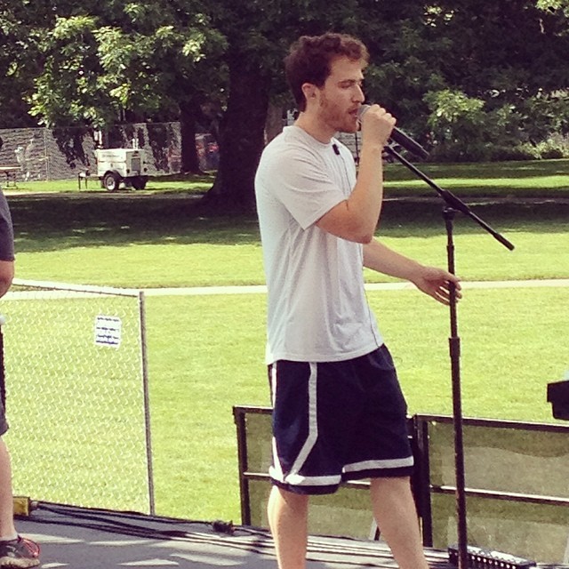 Mike Posner sound check at Dam Jam 2014 at OSU in Corvallis, OR 5/31/14
Instagram @neffco
