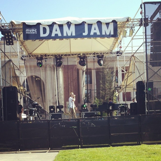 Mike Posner sound check at Dam Jam 2014 at OSU in Corvallis, OR 5/31/14
Instagram @honeygirlb
