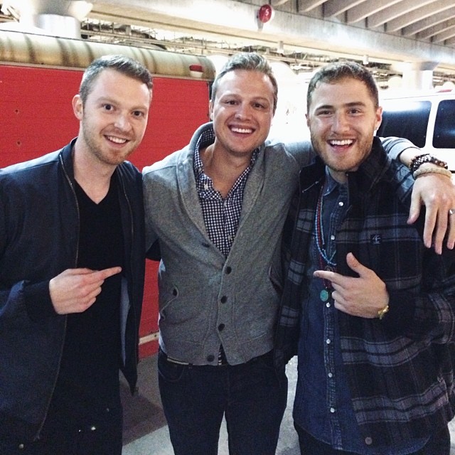 Patrick Cline, Nicholas Schmidt, and Mike Posner at Ubahn Music Festival - Cincinnati, OH 11/17/13
Instagram @nicholasearl
