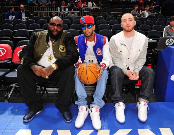 Rick Ross, Swizz Beatz and Mike Posner at Madison Square Garden
