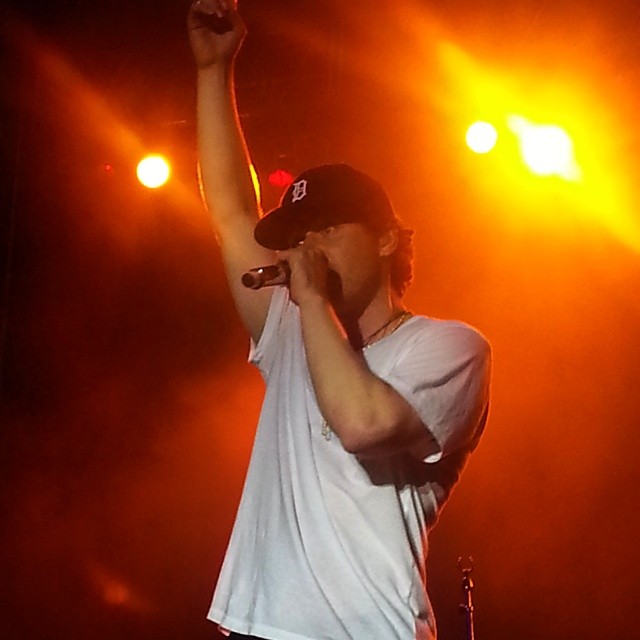 Mike Posner performing at 104.5 SNX Summer Music Festival in Marne, MI 8/15/2014
instagram.com/shutupmonica3
