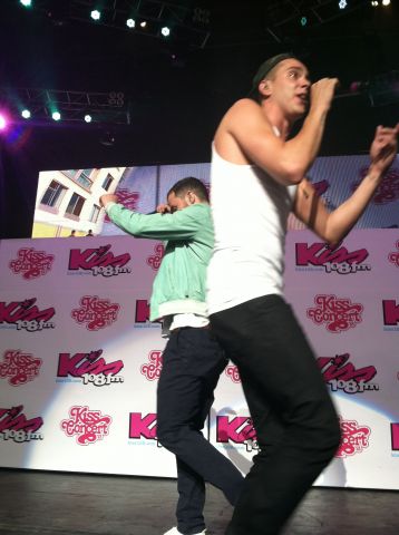 Sammy Adams and Mike Posner perform "L.A. Story" at Kiss Concert 2013
Photo by Kiss 108
