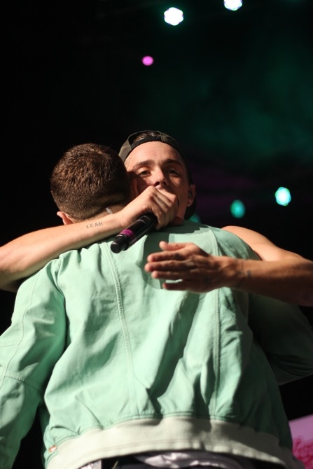 Sammy Adams and Mike Posner perform "L.A. Story" at Kiss Concert 2013
Photo by kiss108.com
