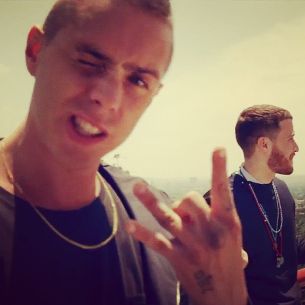 Sammy Adams and Mike Posner shooting music video for "L.A. Story" - Los Angeles, CA 6/23/13 
Photo by Sammy Adams
instagram.com/sammyadams
