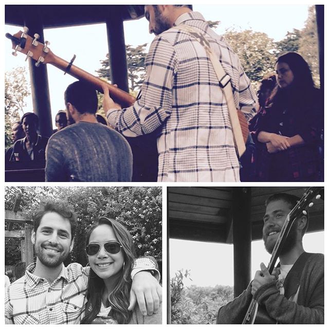 Mike Posner and Adam Friedman performing at San Francisco Botanical Garden in San Francisco, CA July 16, 2015
