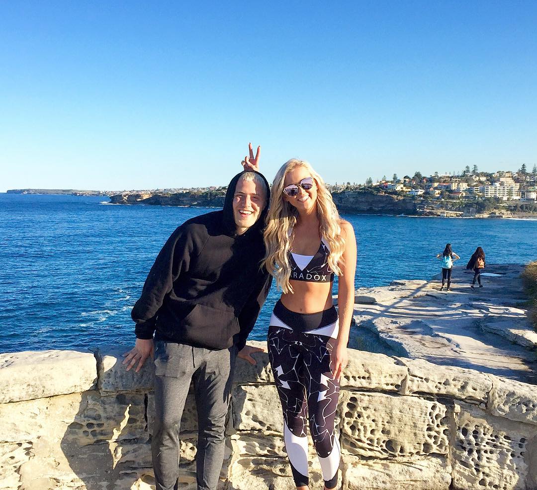 Mike Posner at Bondi Beach in Sydney, New South Wales, Australia on June 29, 2016
