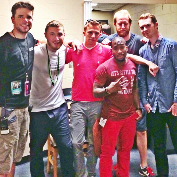 TEAM MIKE POSNER - Mike Posner, DJ Dubz, Patrick Cline and the team at TD Garden in Boston, MA 7/20/13
Photo by DJ Dubz
instagram.com/iamdjdubz
