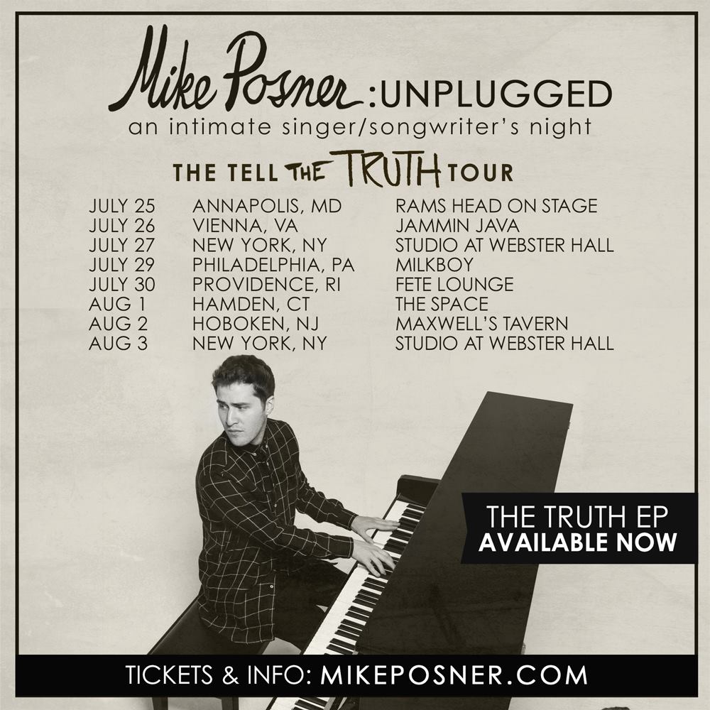 Mike Posner - Tell The Truth Tour 2015
