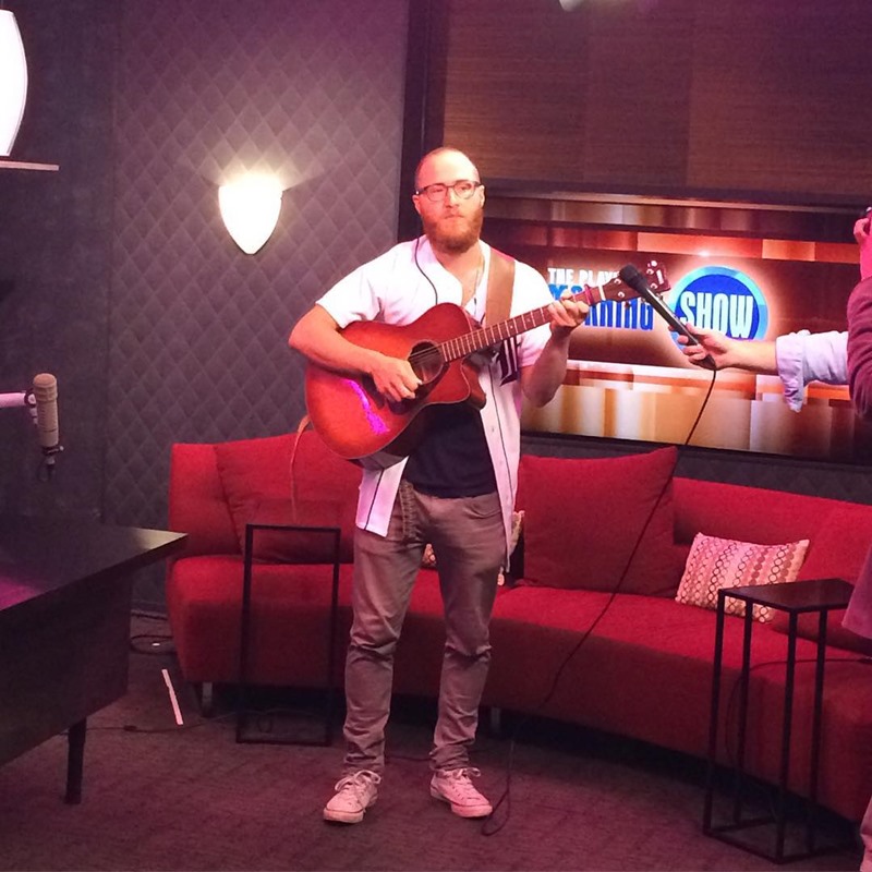 Mike Posner singing "Be As You Are" at The Playboy Morning Show in Los Angeles, CA August 18, 2015
instagram.com/itswhittemore
