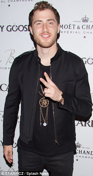 Mike Posner at The Bank Nightclub for DJ E-Man's Birthday Celebration in Las Vegas, NV 5/24/14
