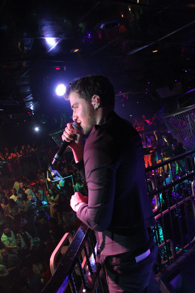 Mike Posner performing at The Bank Nightclub for DJ E-Man's Birthday Celebration in Las Vegas, NV 5/24/14
Photo by thebanklasvegas.com
