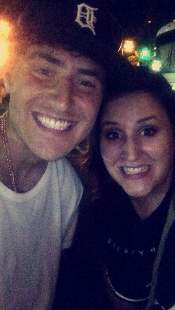 Mike Posner with a fan at the University of Toledo Music Fest 2014 8/29/2014
twitter.com/caitlinroca
