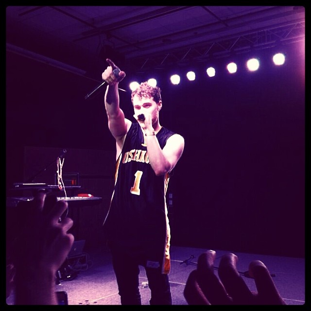 Mike Posner performing at Bye Gosh Fest 2014 at UW Oshkosh in Oshkosh, WI 5/8/14
Instagram @mostdopegingerr
