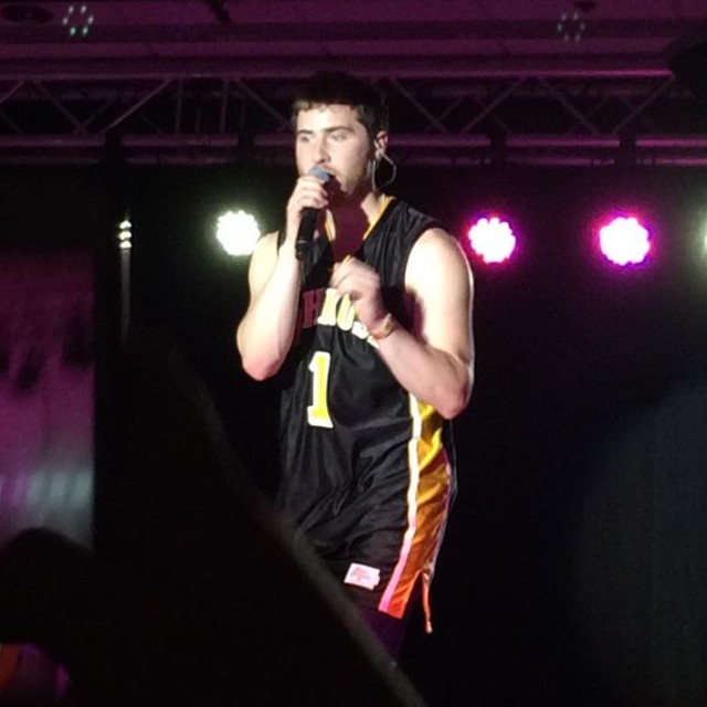 Mike Posner performing at Bye Gosh Fest 2014 at UW Oshkosh in Oshkosh, WI 5/8/14
Instagram @jessicurrr94

