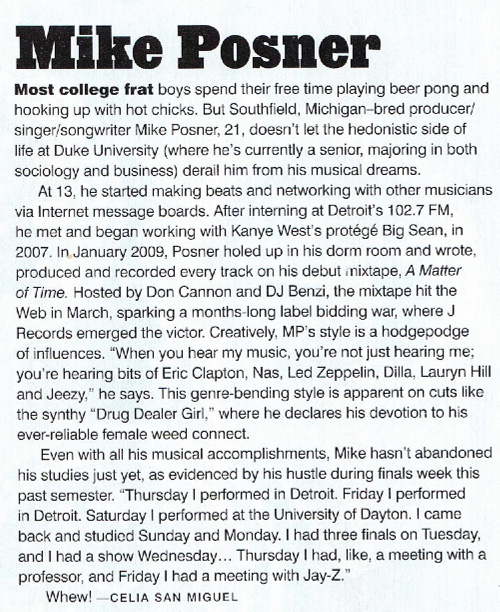 Mike Posner - XXL - Aug 2008
