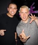 Mike Posner with Kian at 96.1 The Edge in Australia