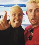 Mike Posner at the Hit 30 at 104.1 2Day FM in Australia