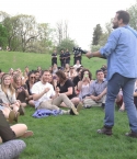 Mike Posner and Matthew Greenberg performing at Nichols Arboretum in Ann Arbor, MI