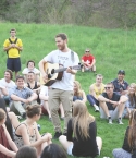 Mike Posner and Matthew Greenberg performing at Nichols Arboretum in Ann Arbor, MI