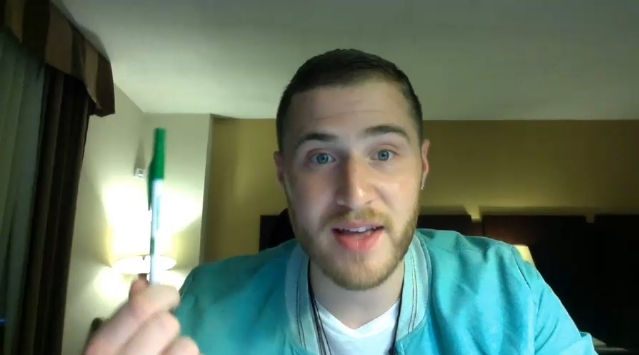 Mike Posner did a live Ustream Q&A with his fans 7/16/13
