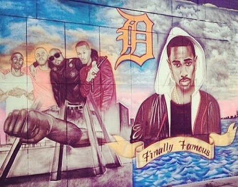PHOTO: Mike Posner Honored To Be on Mural in Detroit