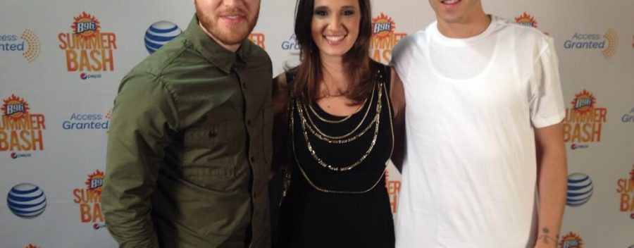 Sammy Adams & Mike Posner Backstage at B96 Pepsi SummerBash – June 15
