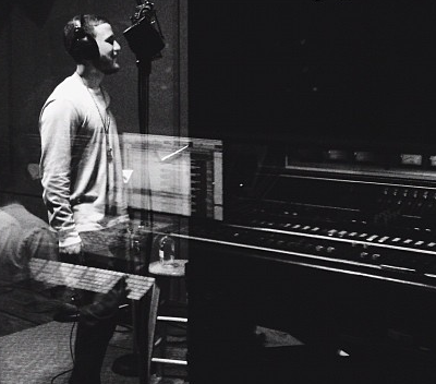 PHOTO: Mike Posner in a Recording Studio