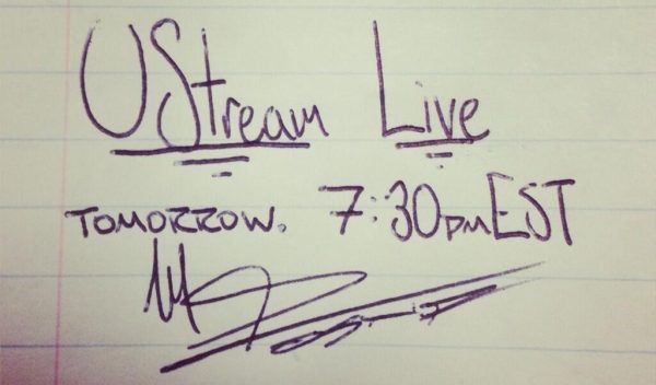 Mike Posner: Ustream Live Tomorrow 7:30PM EST