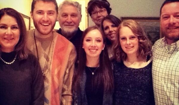 Mike Posner with Family on Thanksgiving Day