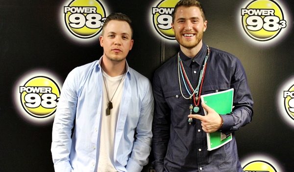Studio Session with Mike Posner at Power 98.3 FM