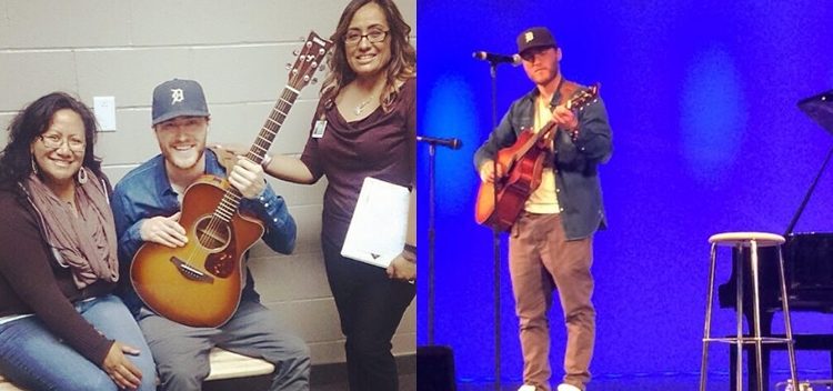 Mike Posner Visits Grand Terrace High School