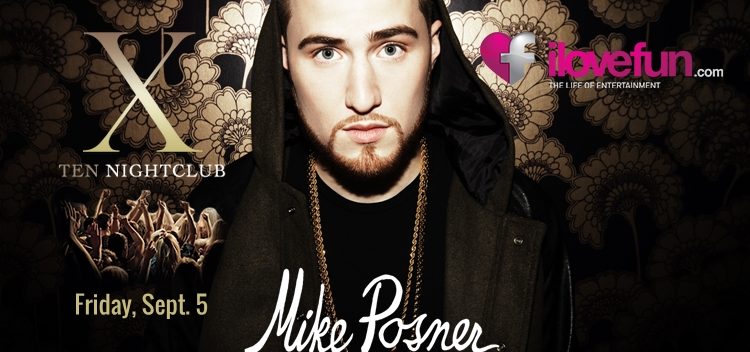 Mike Posner to Perform at TEN Nightclub in Newport Beach