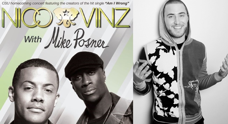 Nico & Vinz, Mike Posner to Perform at Colorado State University