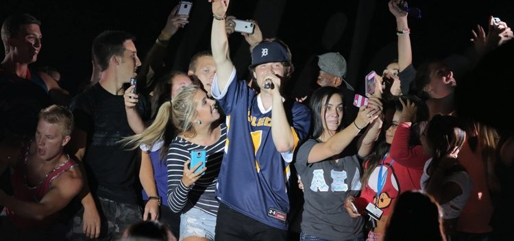 Mike Posner at the University of Toledo Music Fest 2014