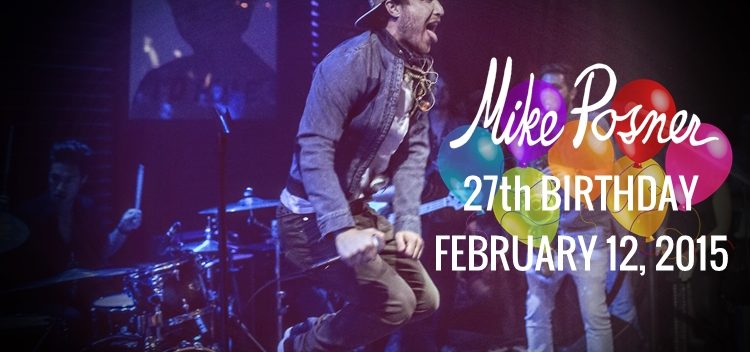 Mike Posner Turns 27 On His Birthday February 12