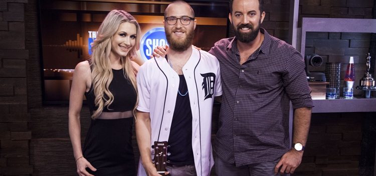 Mike Posner at The Playboy Morning Show
