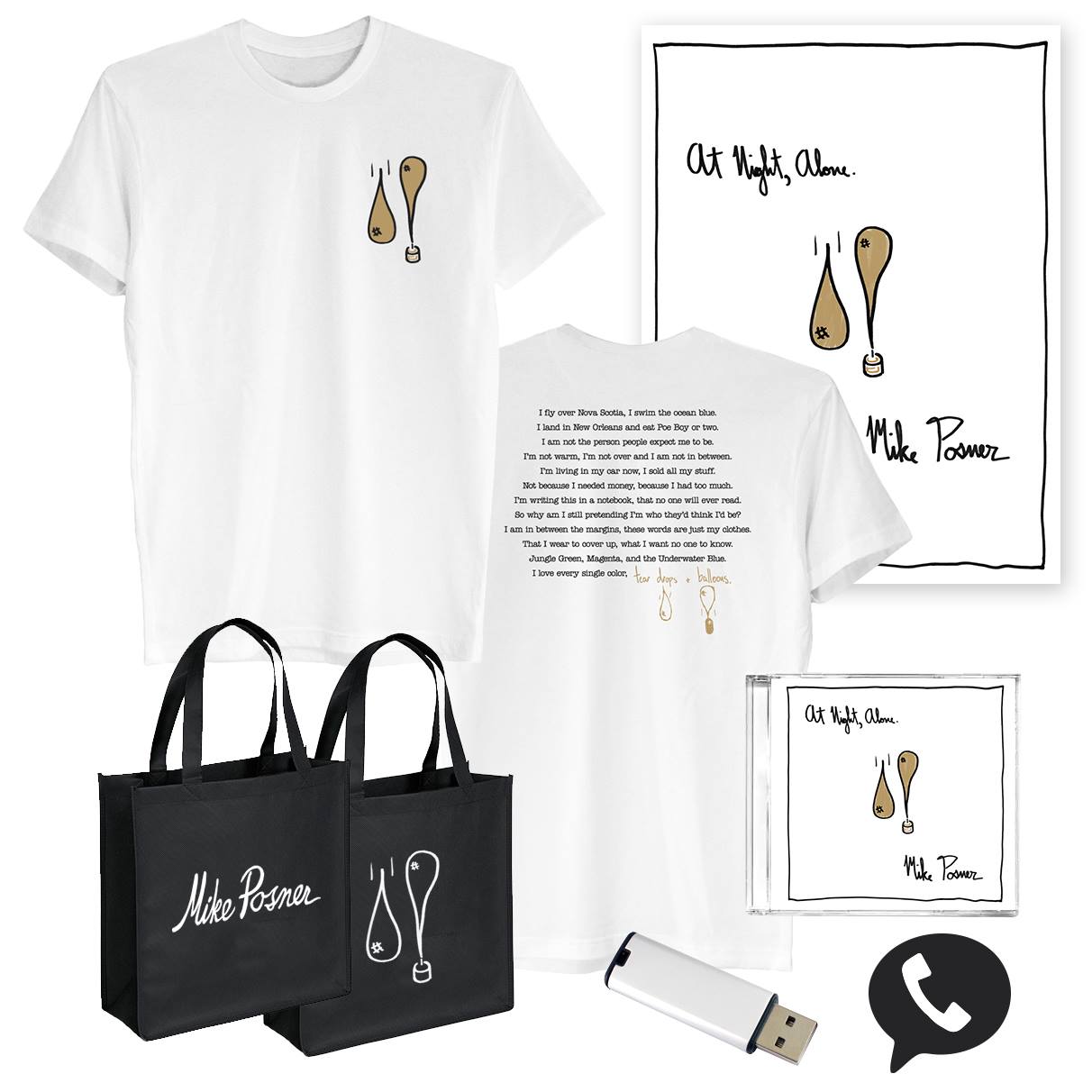 At Night, Alone. Deluxe Bundle - $125.00