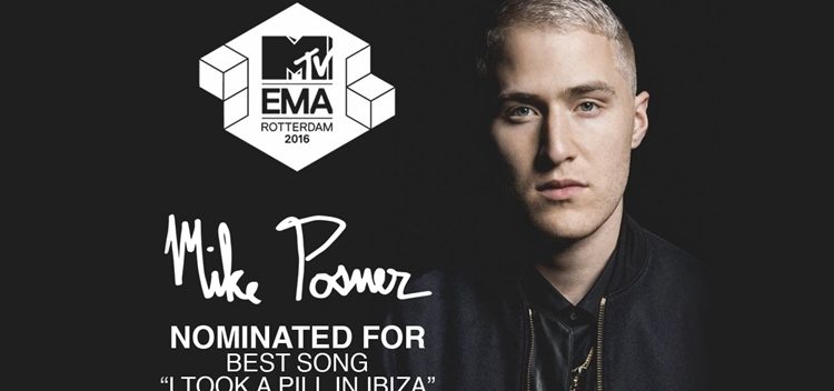 Mike Posner Receives 2016 MTV EMA Nomination – VOTE NOW!