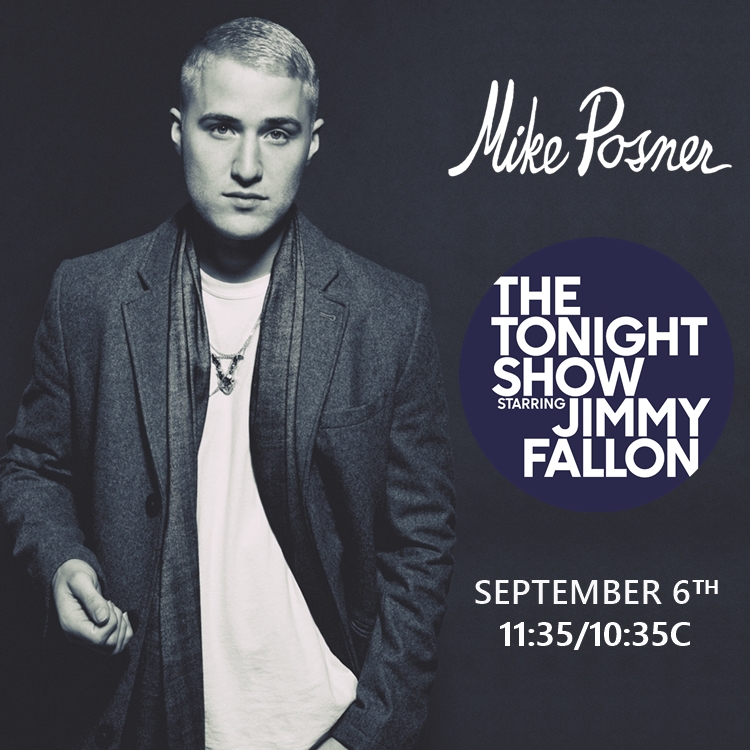 Mike Posner Performs on The Tonight Show Starring Jimmy Fallon - September 6