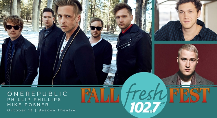 Mike Posner to Perform at Fresh 102.7’s Fall Fest 2016 – October 13