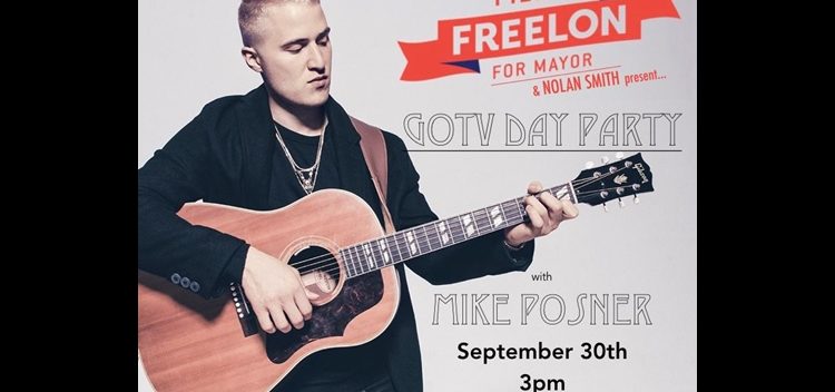 Mike Posner to Perform at Pierce Freelon Mayoral Campaign Fundraiser – September 30