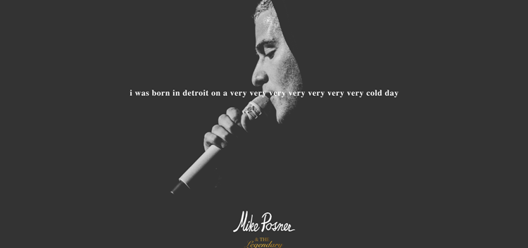 Mike Posner Releases Poetry Album – i was born in detroit on a very very very very very very very cold day