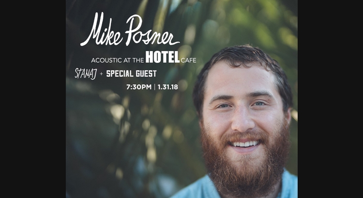 Mike Posner Announces Acoustic Show at The Hotel Café – January 31