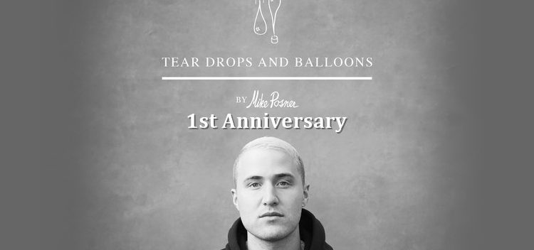 Mike Posner’s ‘Tear Drops and Balloons’ (Poetry Book) 1st Anniversary