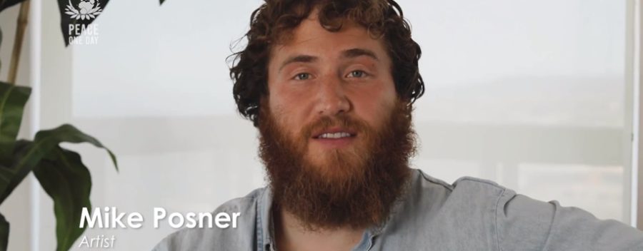 Mike Posner is a Peace One Day Ambassador