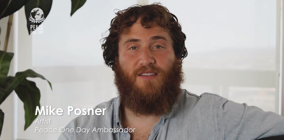 Mike Posner is a Peace One Day Ambassador