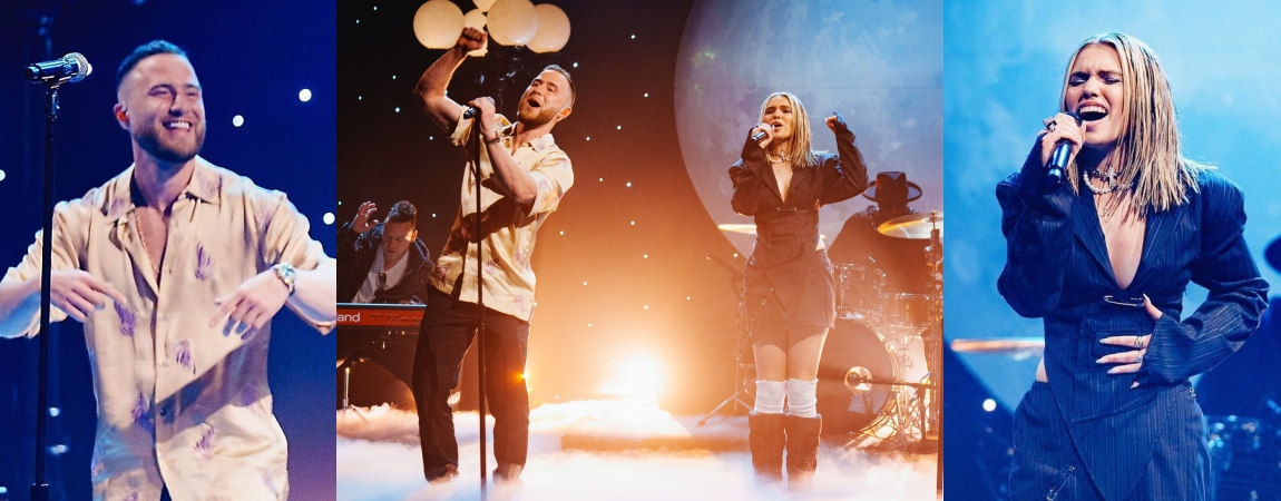 Mike Posner & Salem Ilese Perform "Howling At The Moon" on The Late Late Show with James Corden